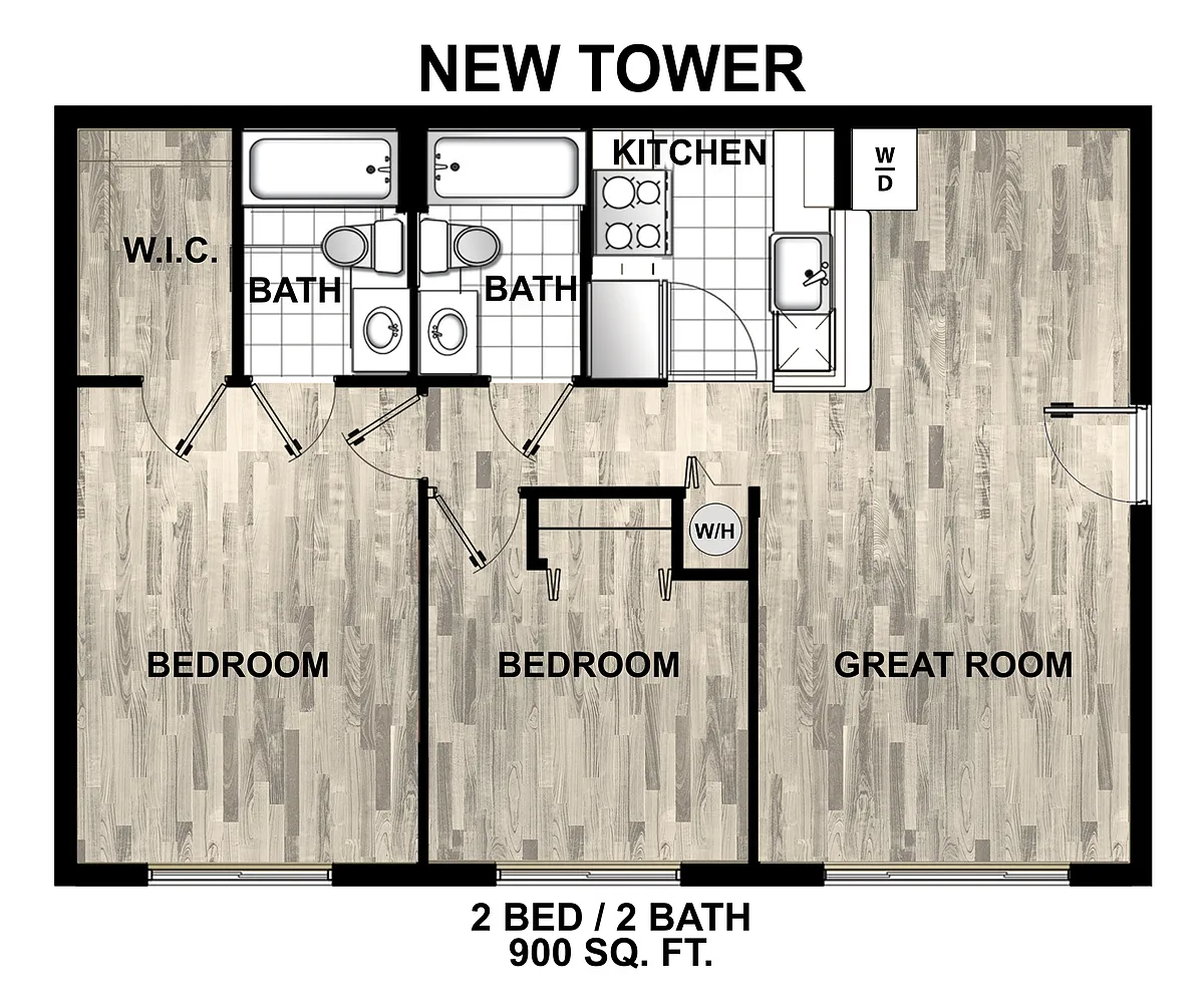 Floor plan Model N