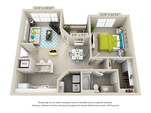Floor plan Appalachian - RENOVATED