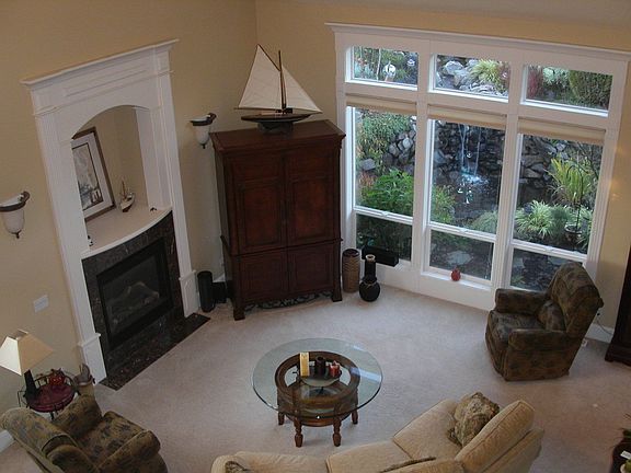 Upper view of living room