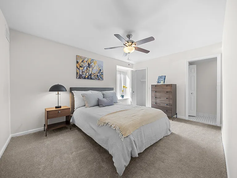 Spacious Bedroom at Lakeside Village Apartments Clinton Township MI
