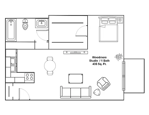 Floor plan Studio