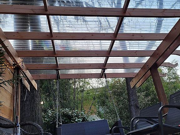 Covered back deck