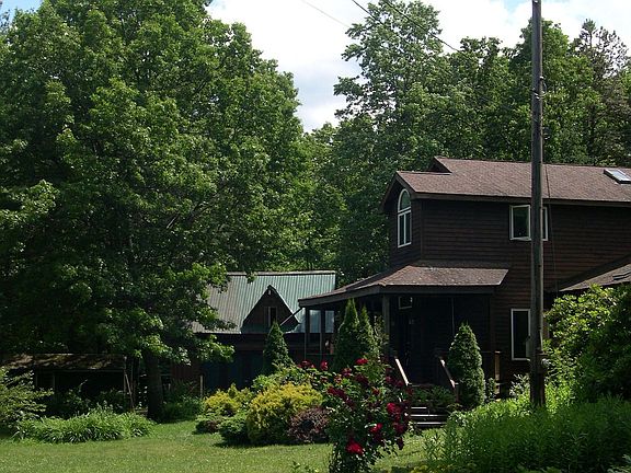 side view, house & barn