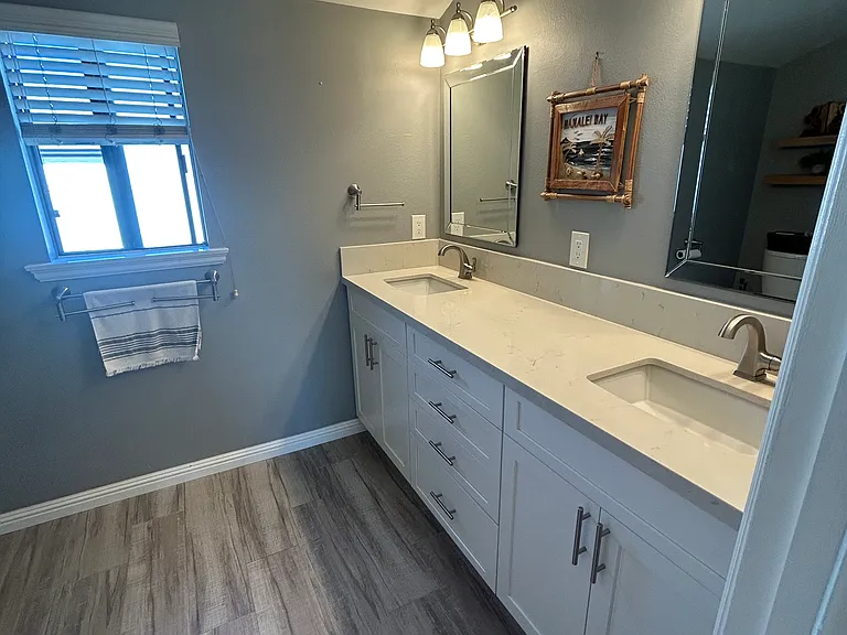Vanity for two.