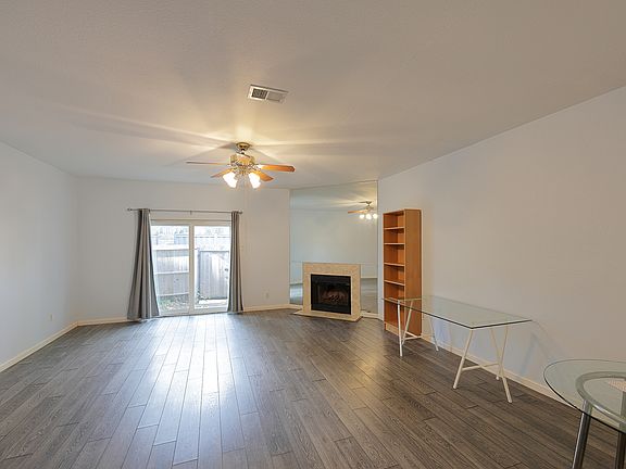 Living room with fireplace