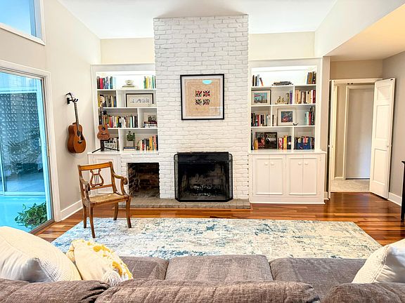 Double doors close off the living room from the bedroom area so you can stay up watching a movie while the rest of the house sleeps.