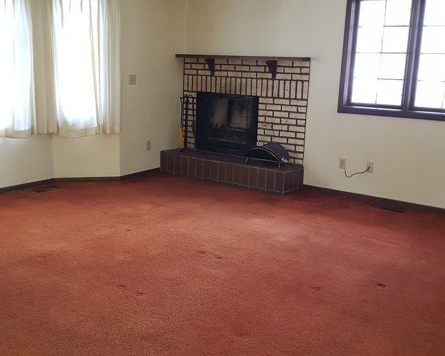 Living room fireplace
