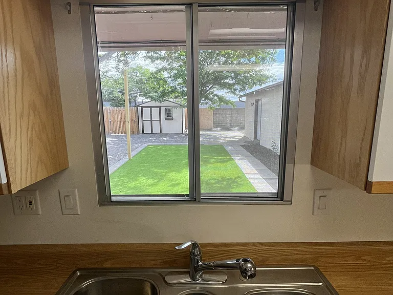 Kitchen Sink View Into Back Yard