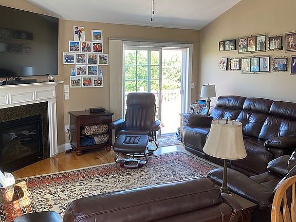 Living room open to the farm