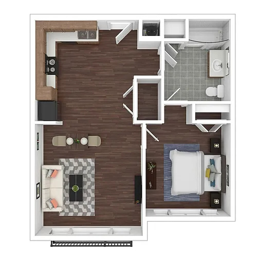 Floor plan One Bedroom