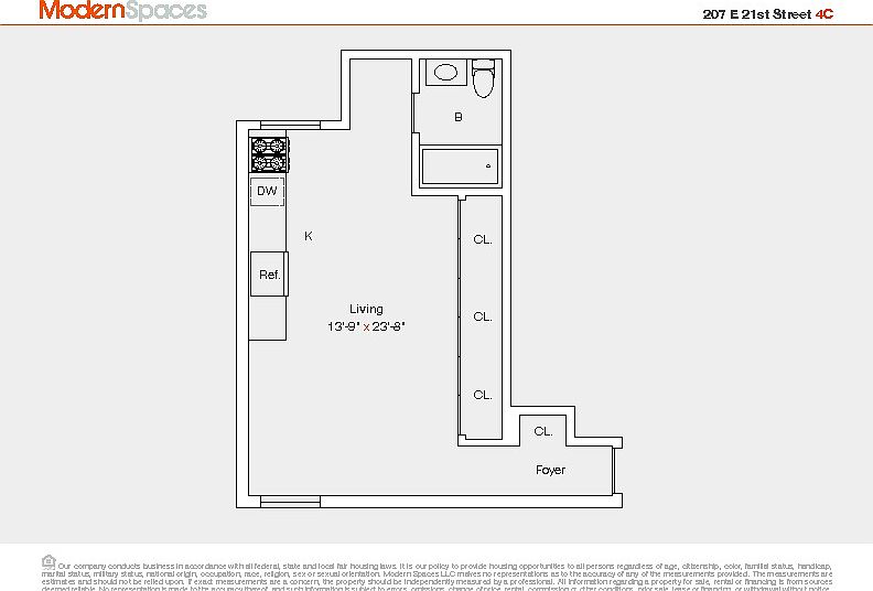 2nd image of 207 E 21st St APT 4C