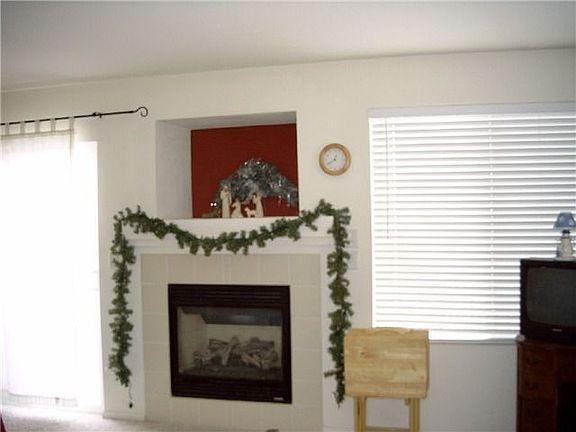 Gas log fireplace