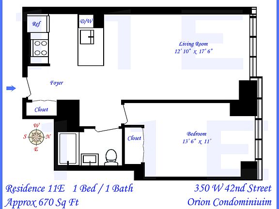2nd image of 350 W 42nd St APT 11E