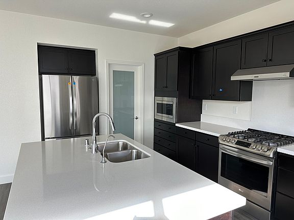 Kitchen with walk in pantry