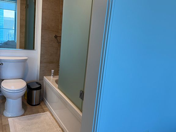 Sliding door entry from bedroom