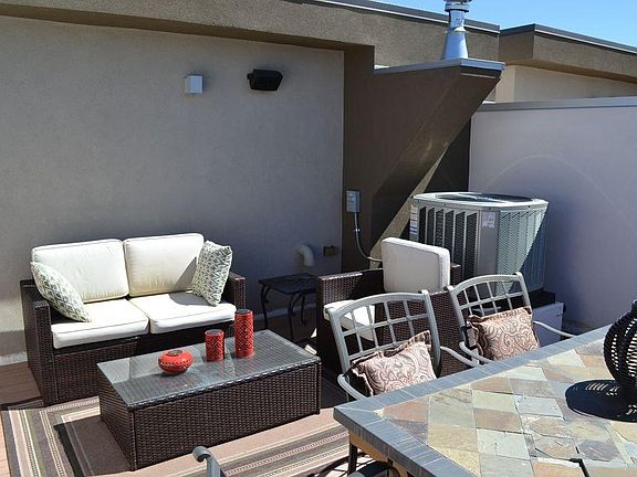 One section of the rooftop deck