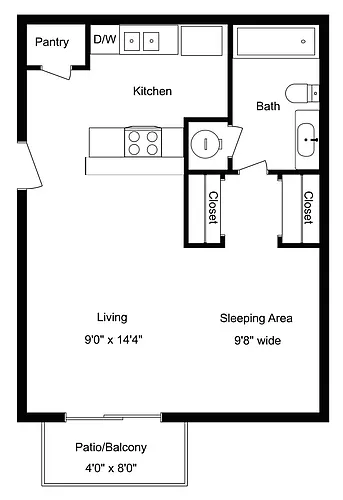 Floor plan S1 Renovated