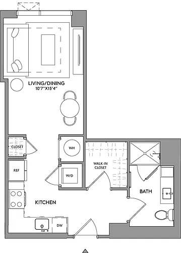 Floor plan Studio-S3