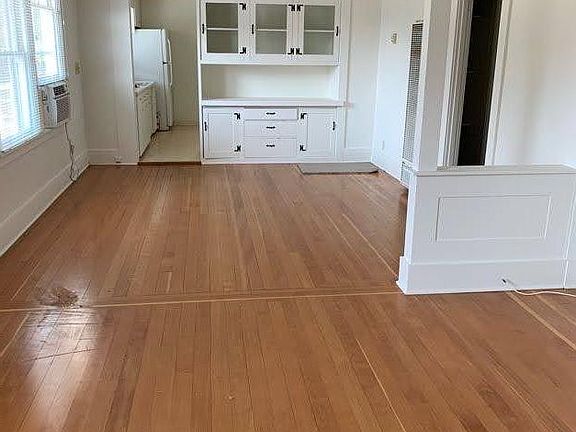 Open plan with living room and dining room