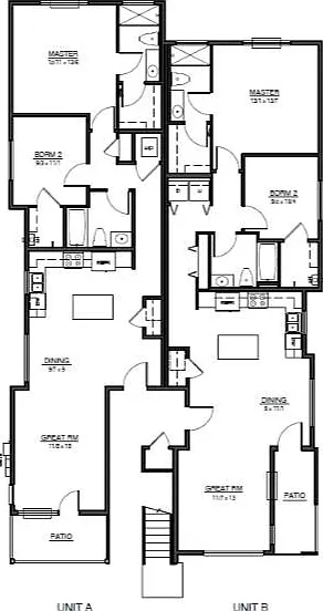 Available unit is Ground floor, UNIT A floor plan