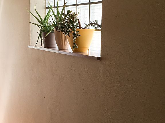 Glass block in Living room