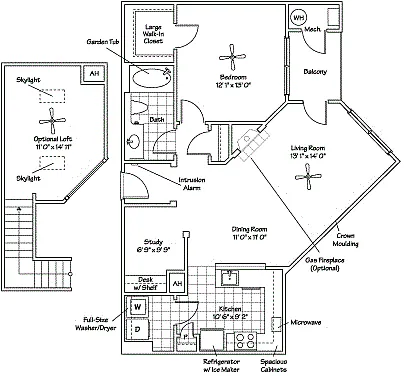 Floor plan The Arrington Loft