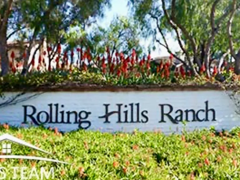 Gated community entrance.