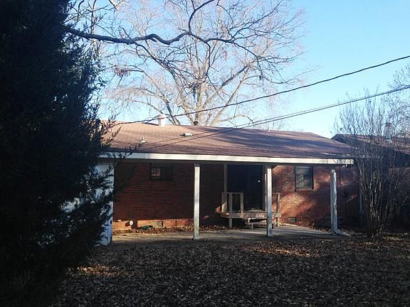 Fenced backyard w covered porch