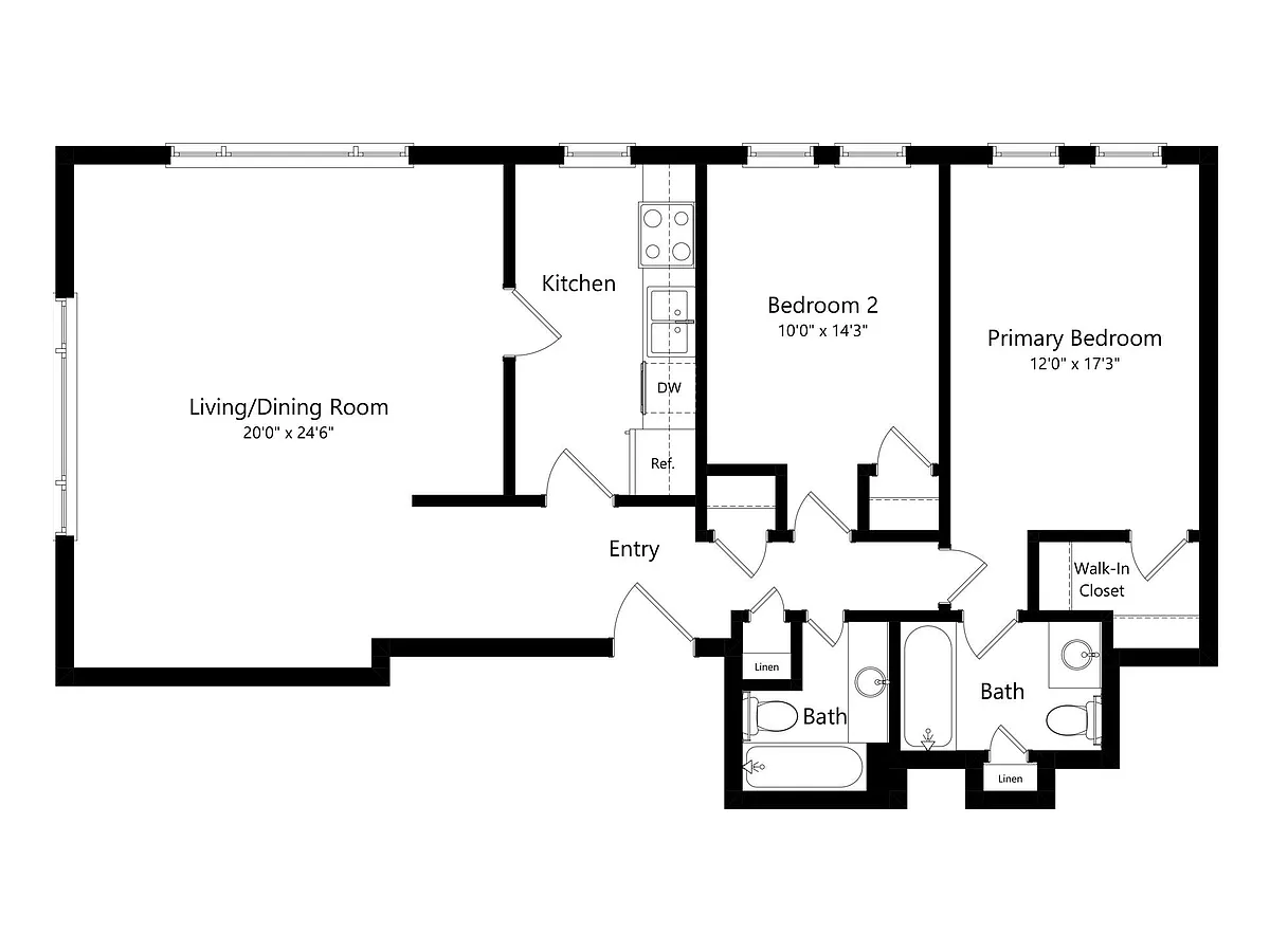 Floor plan Nob Hill