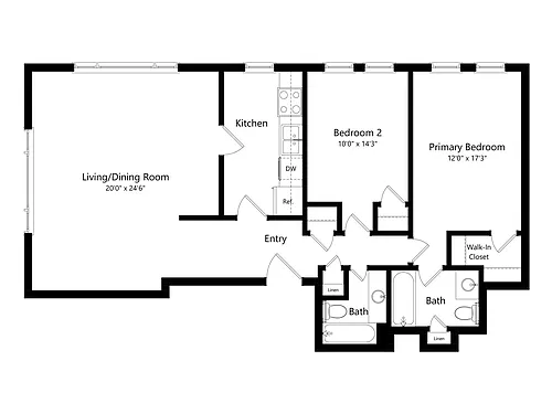 Floor plan Nob Hill