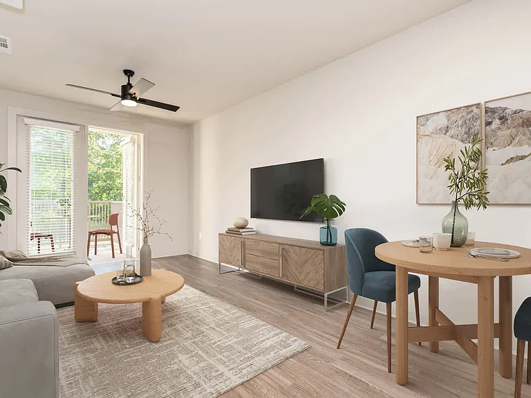 Living Room with Hard Surface Flooring
