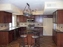 New Cherry cabinets w/granite