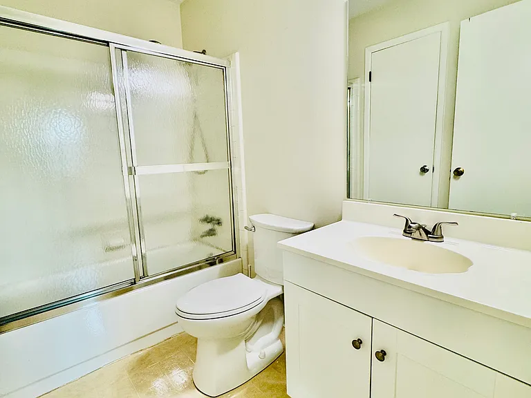 Two-Entry Bathroom (door view)