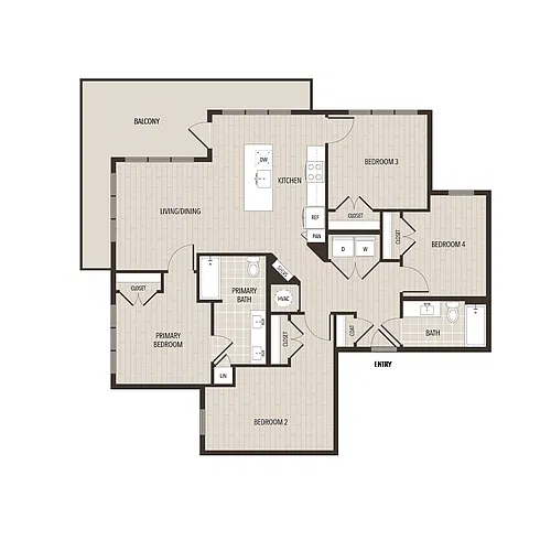 Floor plan D1- ADA