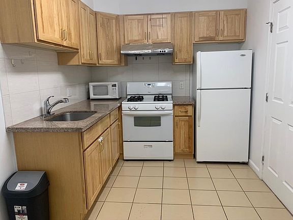 Kitchen with microwave