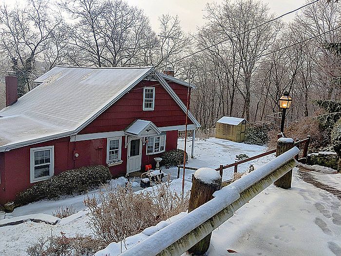 winter view from the parking
