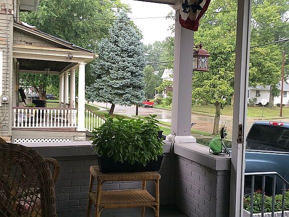 Up the street from veranda