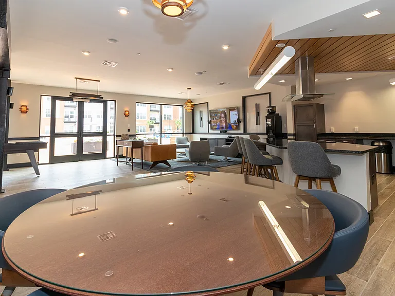 There's plenty of space in the Clubhouse to hang out and get to know your neighbors better.