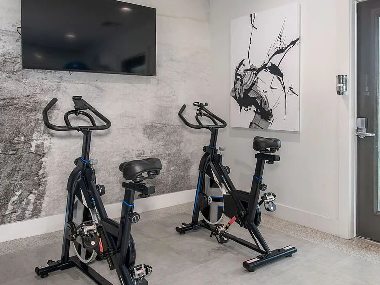 Our fitness center offers a dedicated spin studio for cycling enthusiasts.