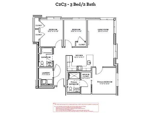 Floor plan C2C3