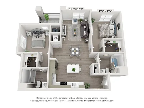 Floor plan 2C-ALT 2-V