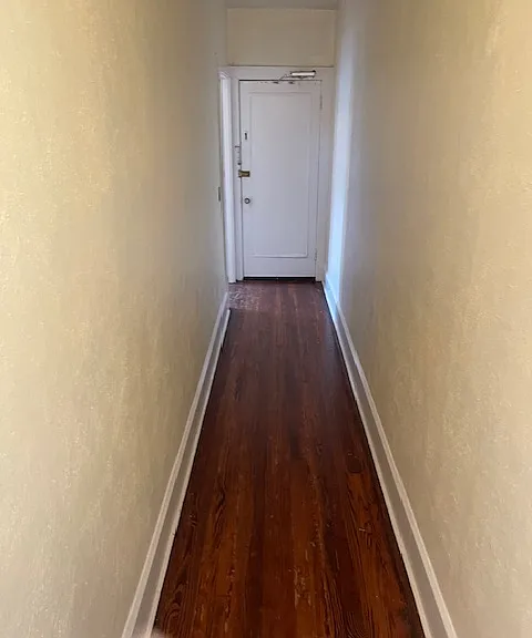 Beautiful Hardwood floors throughout the apartment, Hallway to the front door
