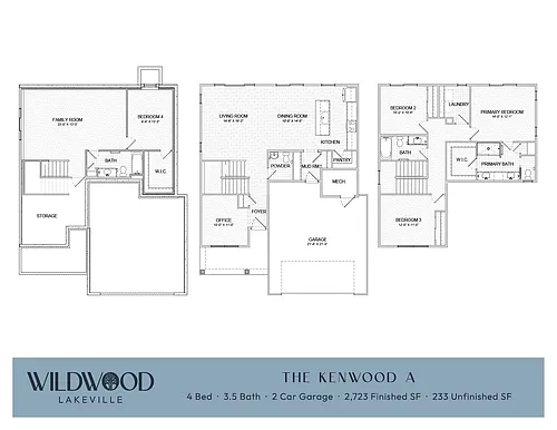 Floor plan The Kenwood A - Single Family Home