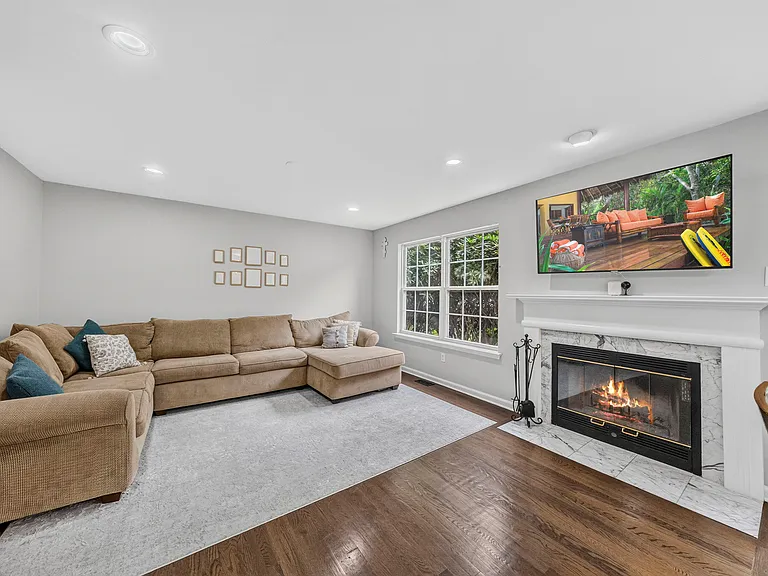 Open- Concept Family Room with Fireplace