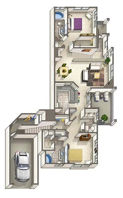Floor plan Blue Mesa Renovated
