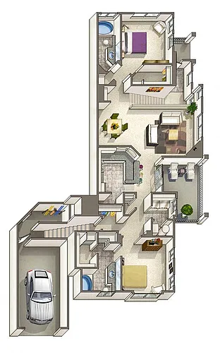 Floor plan Blue Mesa Renovated