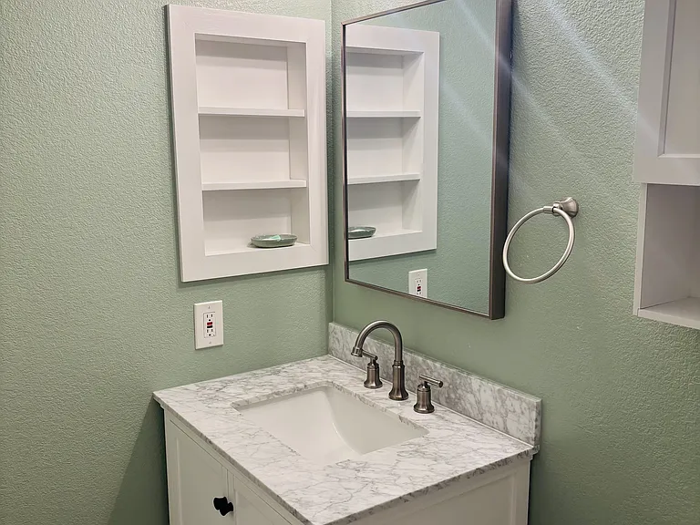 Hallway bathroom
