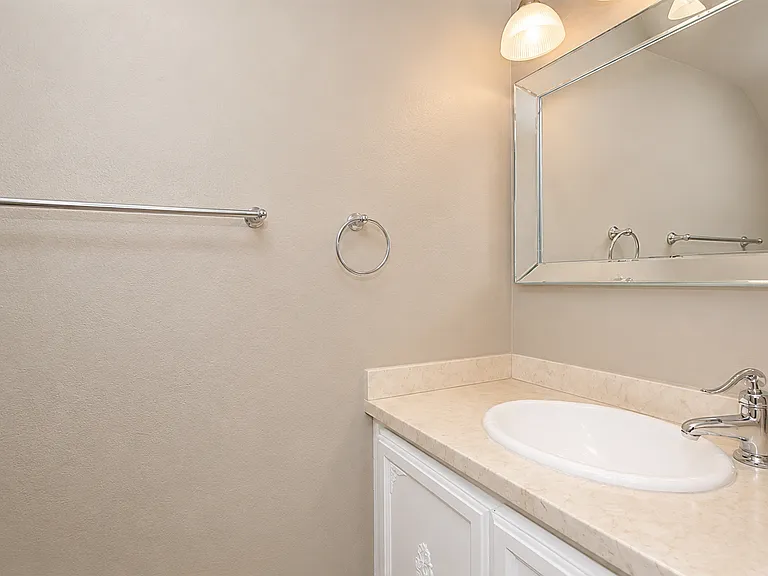 downstairs powder room.