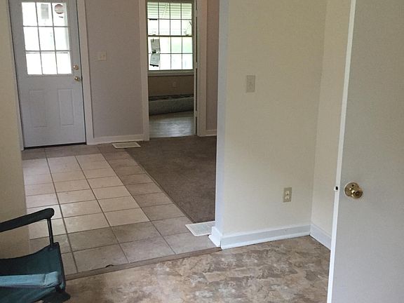 In dining room looking at front door