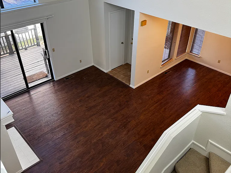Living/dining/entrance view from second floor